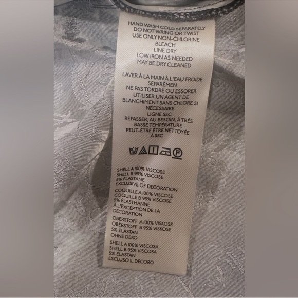 Anthropologie Twofer Slip Midi Dress Size Medium Black Floral Side Zipper - Picture 13 of 15